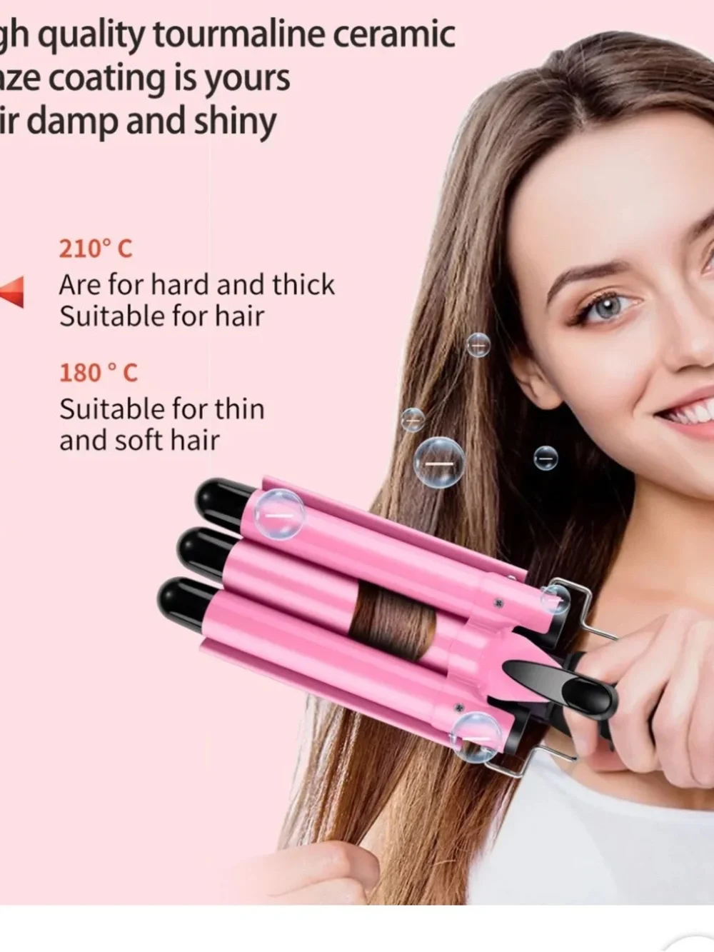 Beauty Queen Triple Barrell Curling Iron